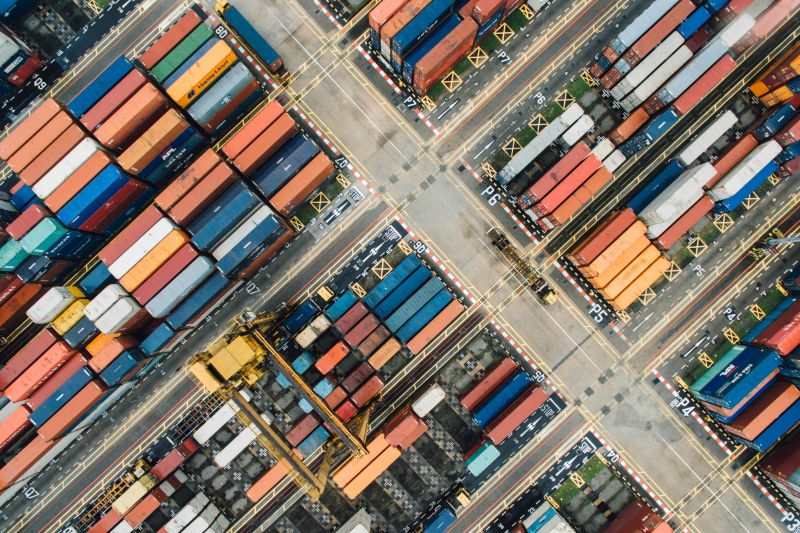 shipping container yard